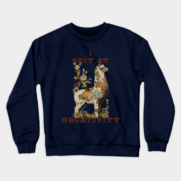 Te Llama Crewneck Sweatshirt by CharlesAFish